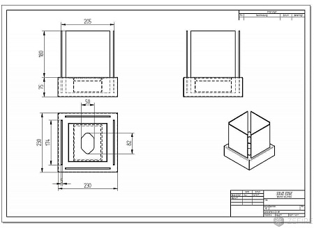 Биокамин Quant metall черный (ZeFire)