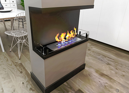 Биокамин встраиваемый Contour торцевой 700 (Estetic Flame)
