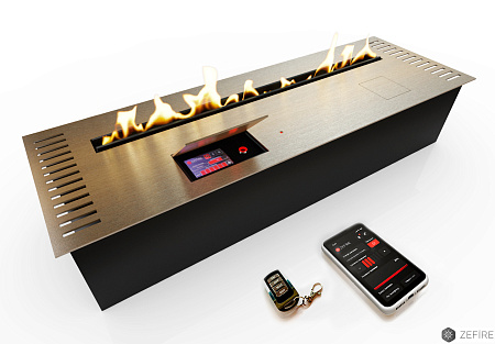 Автоматический биокамин ZeFire Automatic M 900 с ДУ латунный (ZeFire)