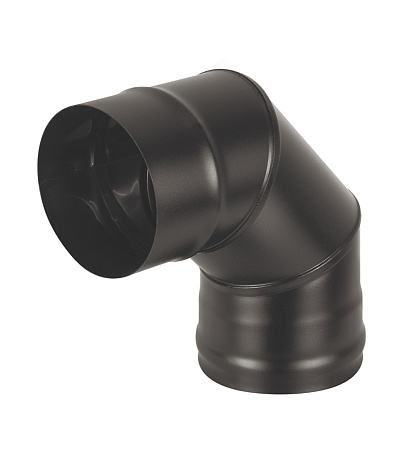 Колено BLACK (AISI 430/0,5мм) 90* 3-х секц.