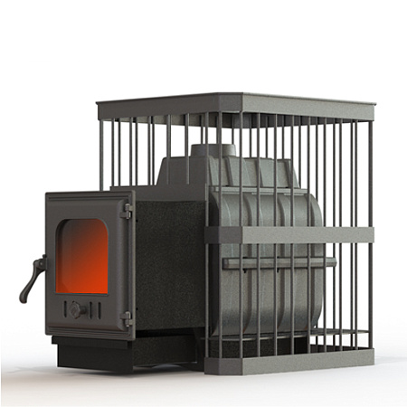 Банная печь ПароВар 24 сетка-прут (402)