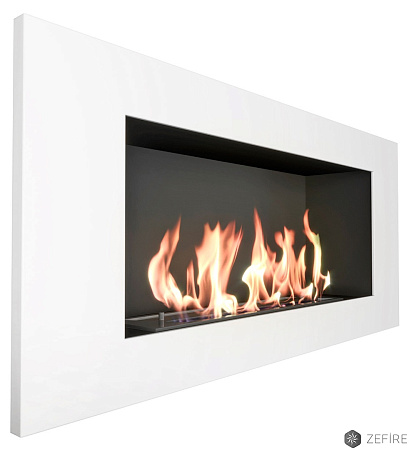 Биокамин Elliot 900 с белой рамкой со стемалитом