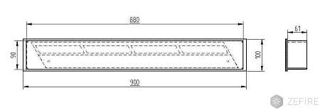 Прямоугольный контейнер ZeFire 900 (ZeFire)