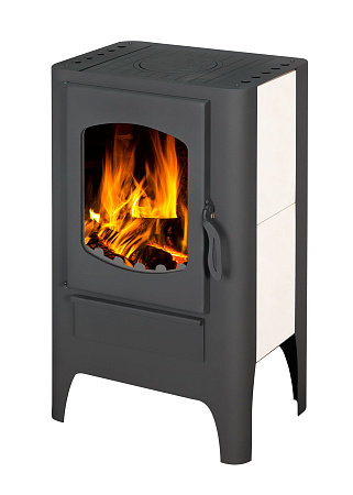 Печь-камин БАВАРИЯ ЭКО с плитой одна конфорка