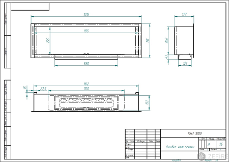 Биокамин встраиваемый Fest 1000 (Estetic Flame)