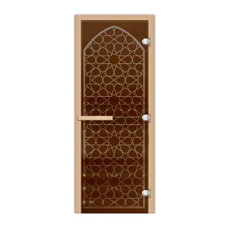 Дверь 1835х620 (1,9х0,7) стекло Арка бронза 8 мм