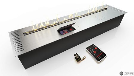 Автоматический биокамин ZeFire Automatic M 1200 с ДУ шлифованный (ZeFire)