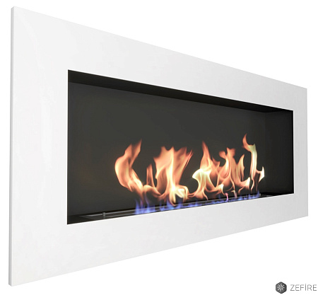 Биокамин Elliot 1500 с белой рамкой со стемалитом