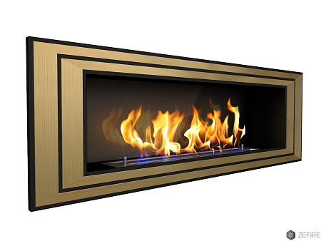 Биокамин Sirius 1200 со стемалитом латунный