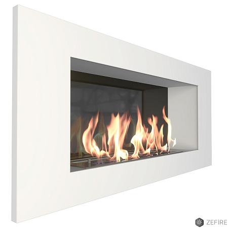 Биокамин Elliot 900 белый со стемалитом (ZeFire)
