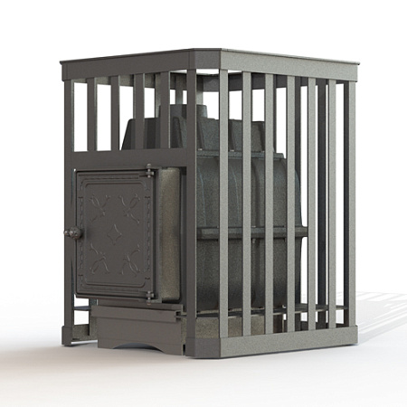 Банная печь ПароВар 24 сетка-ковка (211) без выноса